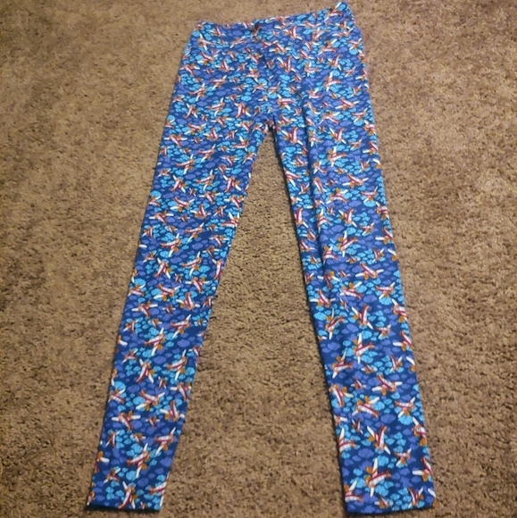 LuLaRoe Gently worn super soft airplane leggings - Picture 1 of 5